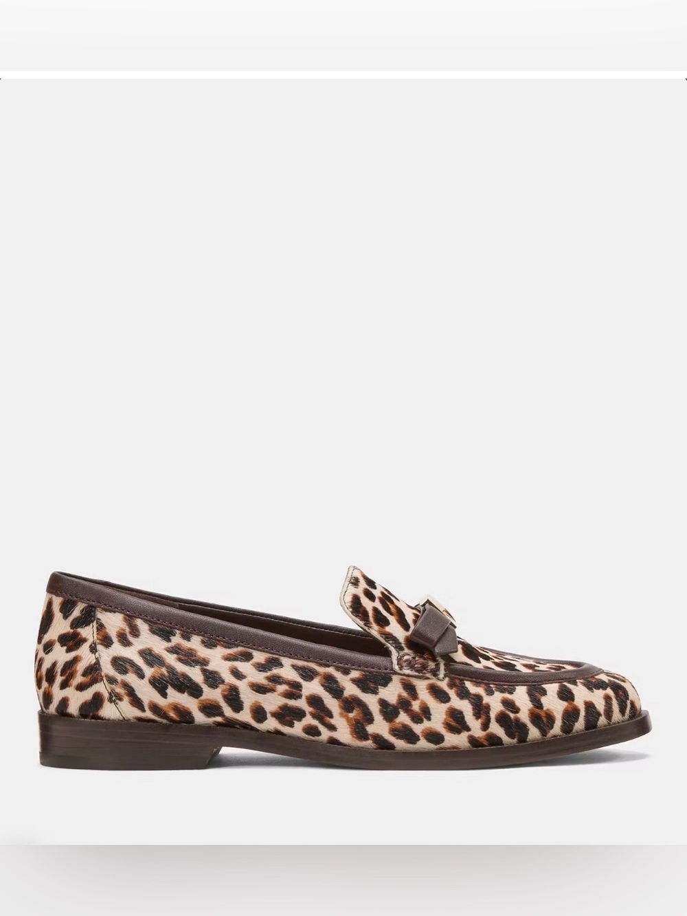 kate spade Leopard-Print Penny Loafer with Dark Brown Trim